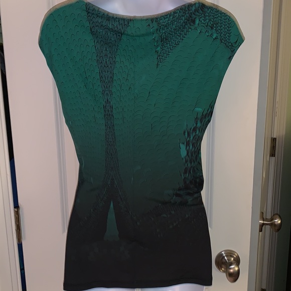 Roberto Cavalli silk blend feather print top - Picture 7 of 12